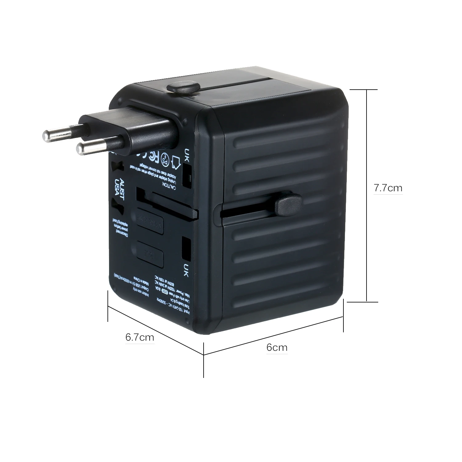 Дорожный адаптер с 4 USB портами по всему миру Универсальный дорожный настенное