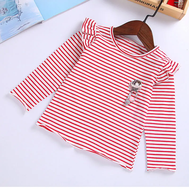 Блузка с длинным рукавом для девочек 1-6 лет из мягкого хлопка | Мать и ребенок