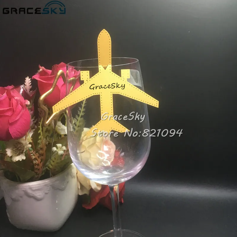 50 шт. Бесплатная доставка перламутровый дизайн самолета с лазерной резкой