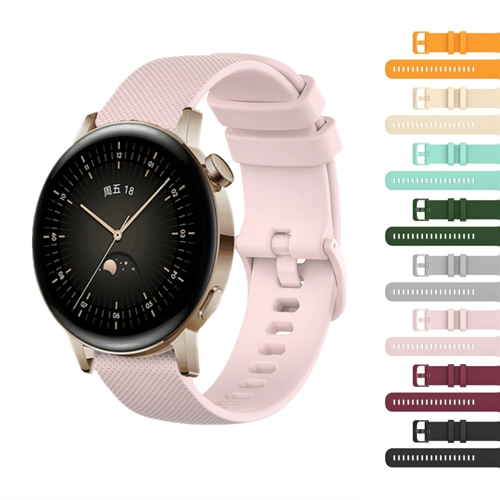 

Silicone Strap For HUAWEI Watch GT Runner GT3 42mm 46mm GT2 Pro Sport Bracelet For Honor Watch GS 3 Magic 2 Smartwatch Bands New