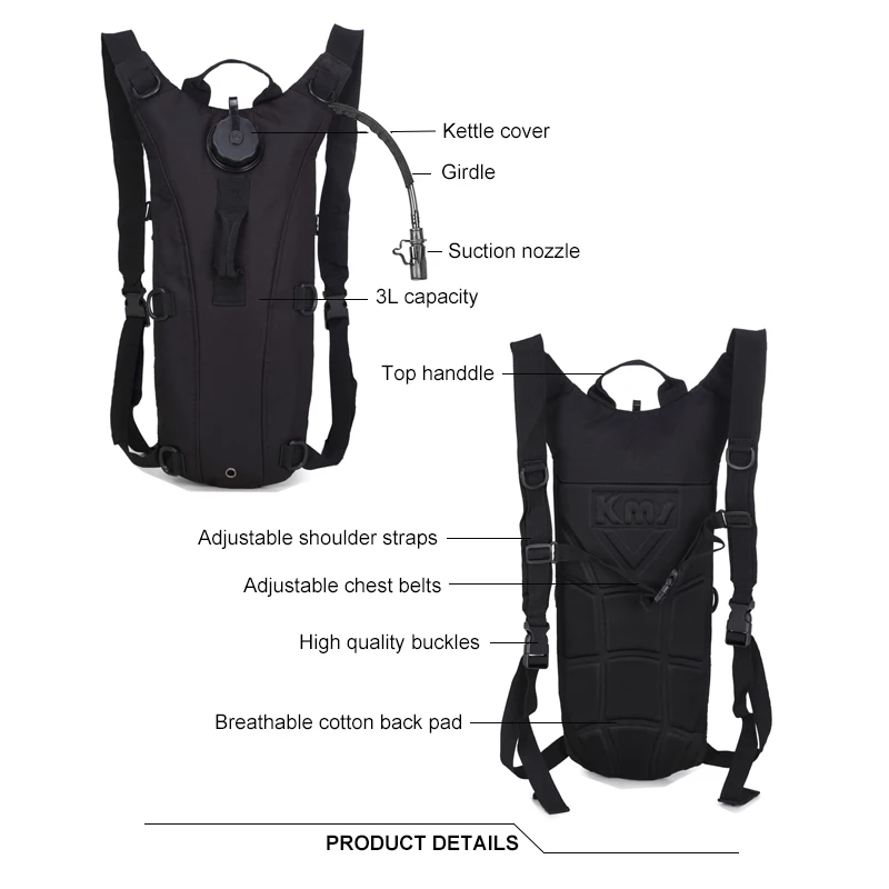 Военный тактический рюкзак с системой Молле 3 л|Сумки для альпинизма| |