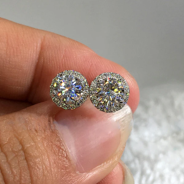 

RAKOL Classic Green AAA Cubic Zirconia Stud Earrings Round Crystal Girl Ear Studs for Women Multicolor Fashion Jewelry Brincos