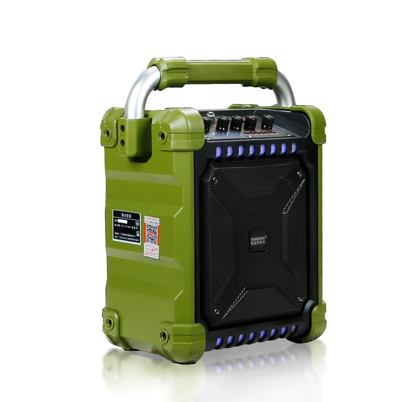 Портативный походный динамик с плечевым ремнем уличный бас регулируемый стерео