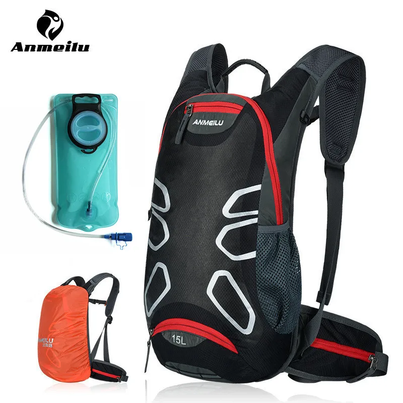 

15L Bike Bicycle Cycling Backpack with rain cover Bicycle Backpack Ultralight Sport Riding Hydration Backpack Bag