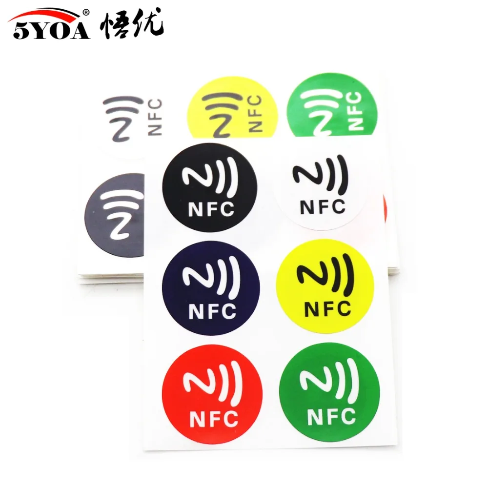 6 шт. NFC-метки наклейки s NTAG213 анти-металл RFID наклейка Универсальная металлическая