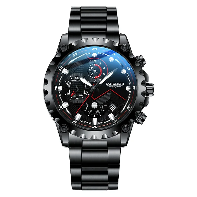 

Часы наручные Orologio Uomo Мужские кварцевые, роскошные модные спортивные, с язычным дизайном