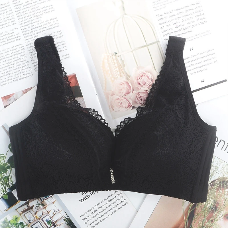

Backstrom Womens Underwear Intimates No Rim Bra Sexy Gather Breathable Lace Vest Brassiere Autumn Winter Thin Bralette