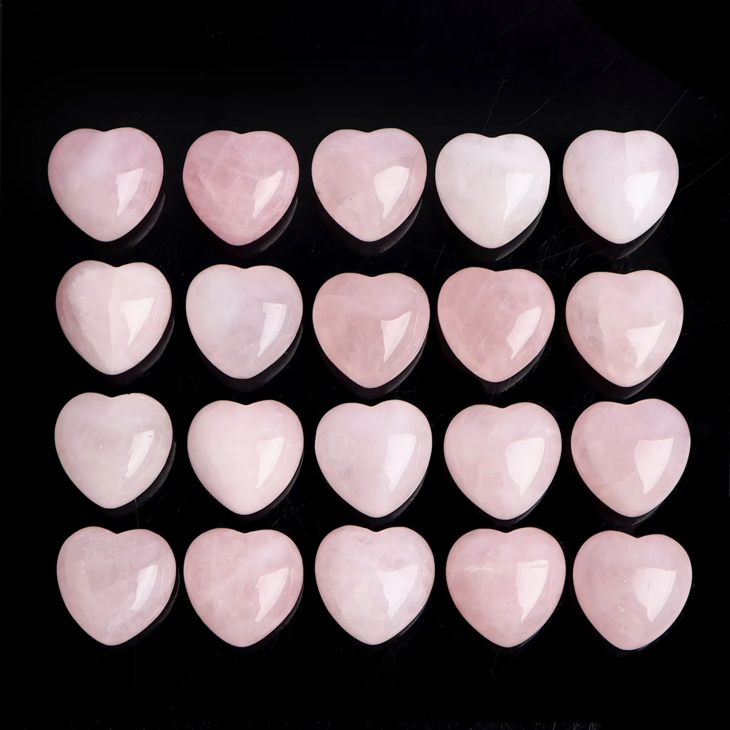 Натуральный кристалл 1 5 см мини розовый кварц минеральное сердце пышный