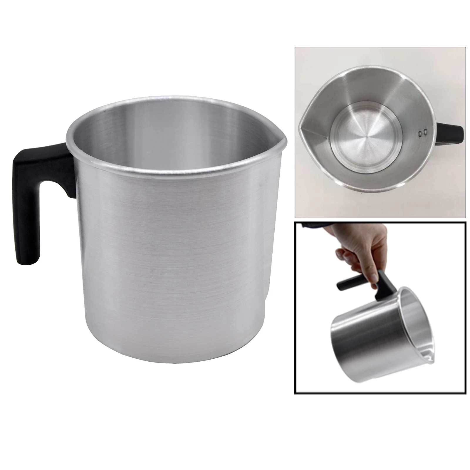

3L Aluminum Candle Making Pouring Pot Cup Wax Melting for DIY Resin Soap Tools