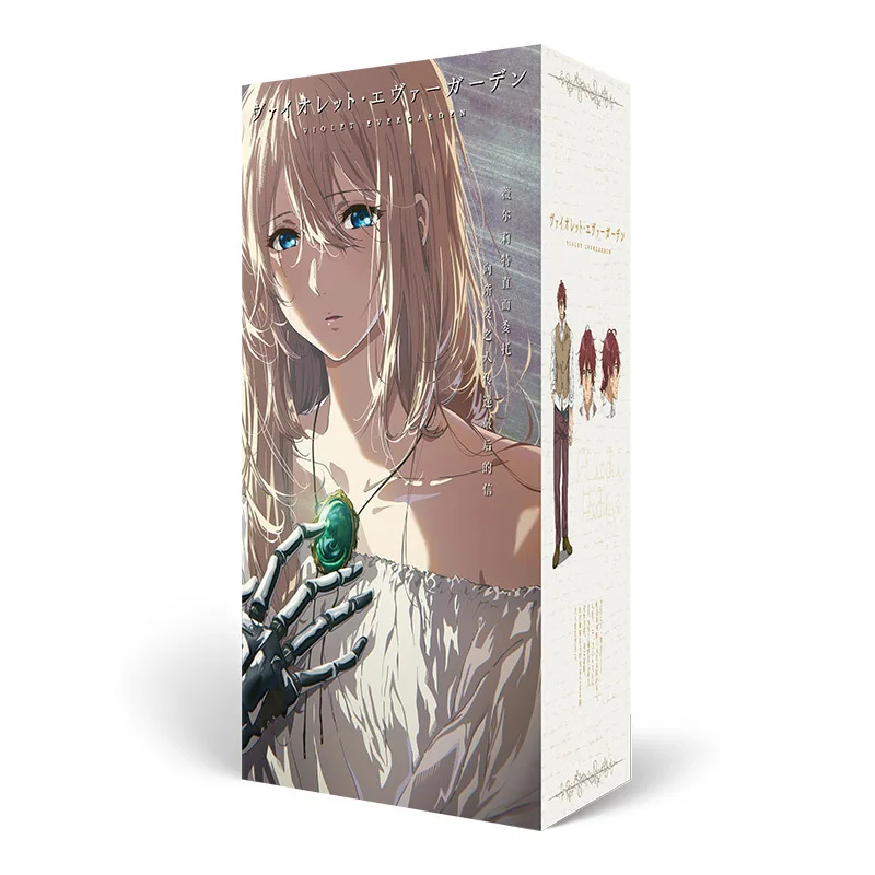 Аниме Сумка на удачу длинная Подарочная коробка фиолетовая Evergarden Коллекционная