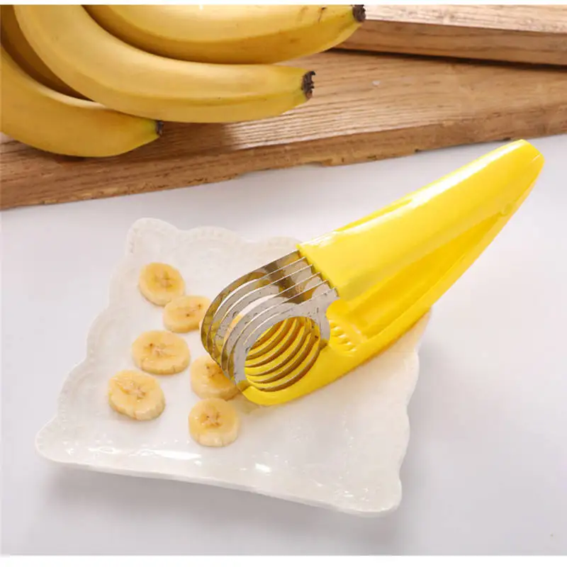 Из нержавеющей стали для бананов нож резки огурцов резак очиститель фруктов и