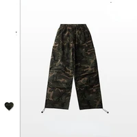 camouflage cargo pants men and women harajuku streetwear hip hop loose straight wide leg casual trousers oversize baggy joggers