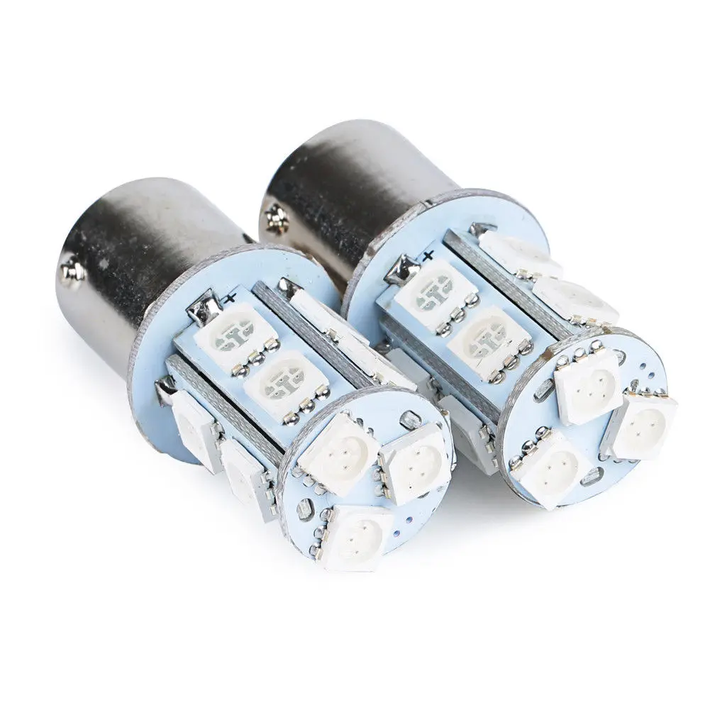 2X красный 13SMD 1156 BA15S R10W P21W 1141 S25 светодиодный задний стоп светильник с индикаторной