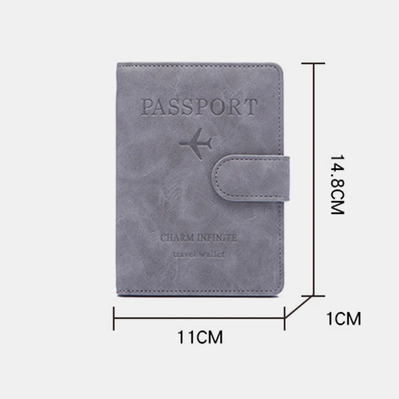 

NEW RFID Vintage Business Passport Covers Holder Multi-Function ID Bank Card Women Men PU Leather Wallet Case Travel Accessories