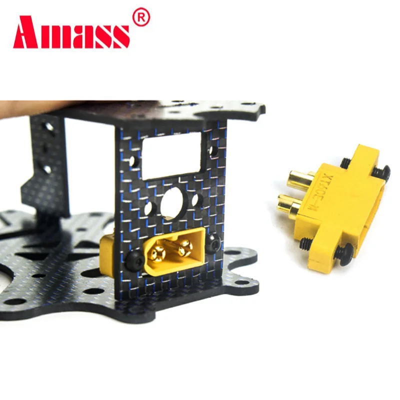 

AMASS XT60E-M XT60 Plug Connector Original Fixed Male With M2.5 nut For Model Airplane Helicopter FPV Racing Drone