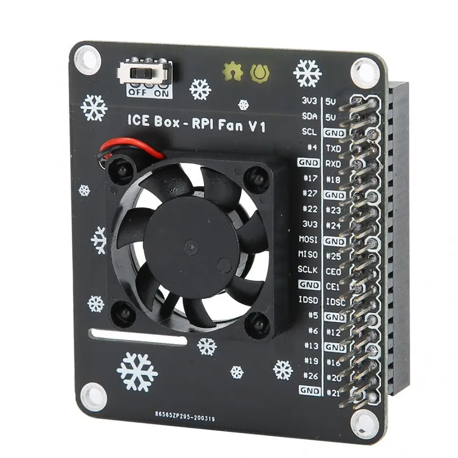 

Demo Board Accessories Cooling Fan LED Light Computer Accessory for Raspberry Pi 4B / 3B + GPIO Expansion Board raspberry pi