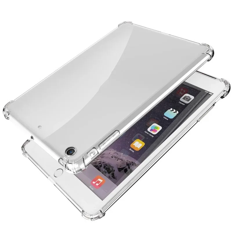 

Clear Case For 2019 3 2 9.7 2018 2017 Mini 4 2 3 5 Soft TPU Silicon Cover for Pro 10.5 11 12.9 Case