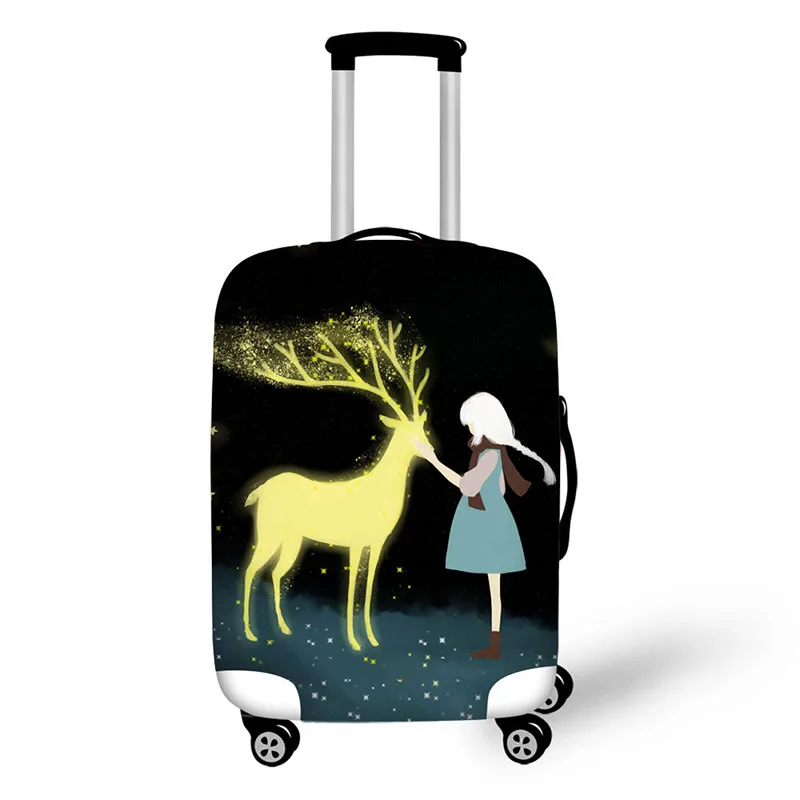 Чемодан с мультяшным изображением защитный чехол для чемоданов от пыли 18 до 30