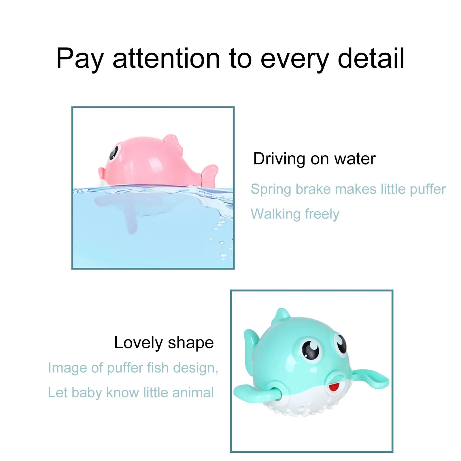 

New Style Bath Toy Gift Chain Cute Swimming Fish Bathtub Baby Swimming Pool Kawaii Baby Bath Toy Ornaments