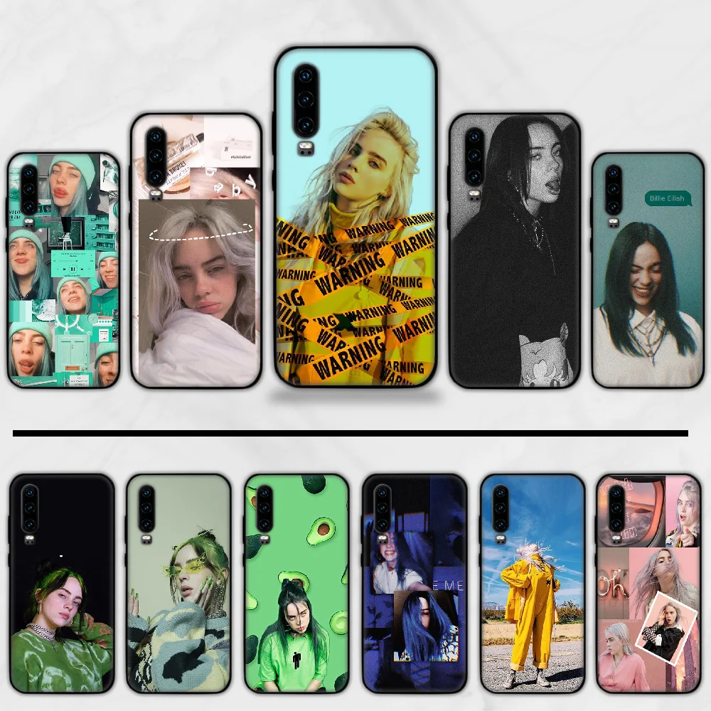 Новый черный чехол для мобильного телефона Billie eilish Huawei Y5 Y6 II Y7 Y9 PRIME 2018 2019 NOVA3E P20 PRO