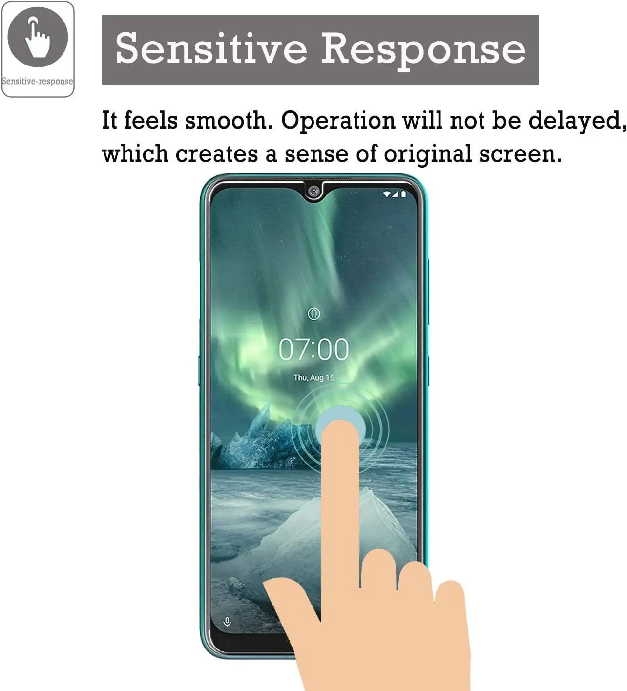 Высококачественная Защитная пленка для экрана Nokia 7 2 из закаленного стекла 9 H 2.5D