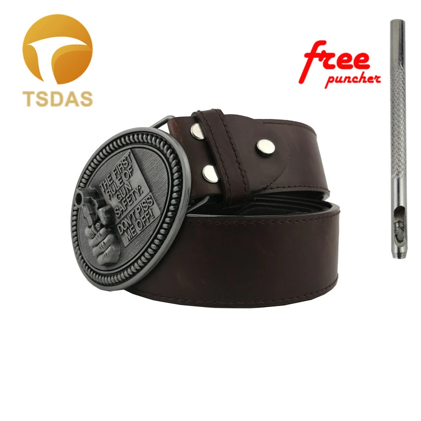 Мужской металлический ремень с пряжкой Западного серебра огнестрельное оружие