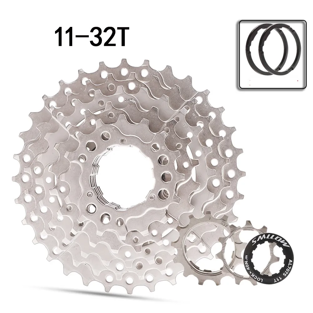 

MTB Mountain Bike Rear Hub 7 Speed Cassette Flywheel Sprocket Bicycle 11-28T/32T Flywheel Bike Alloy Steel Anti-rust Accessory