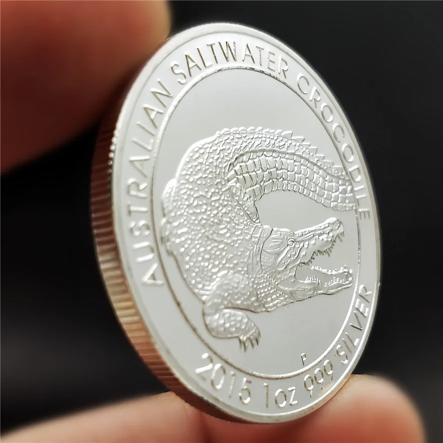 Австралийские крокодиловые монеты аллигатора Памятная коллекция монет подарок