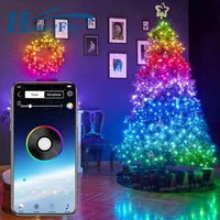 honeyfly rgb led string light usb bluetooth app control copper wire string lamp waterproof outdoor fairy lights christmas tree