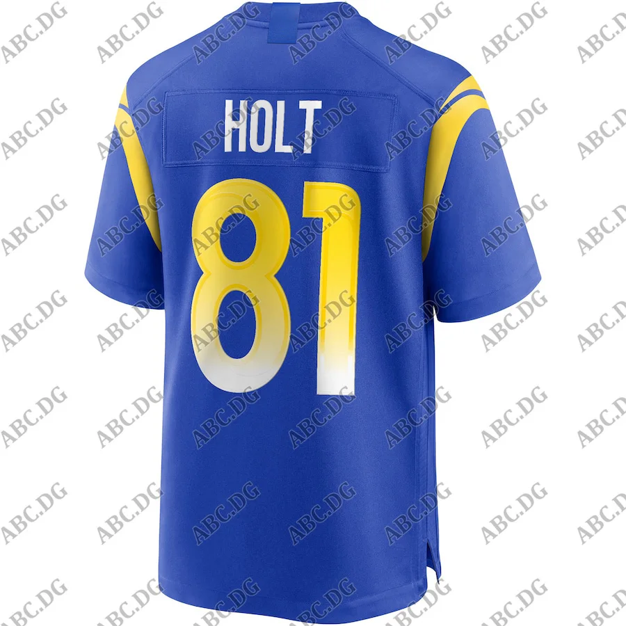 

Customized Stitch American Football Jersey Men Women Kid Youth Los Angeles Torry Holt Royal Game Retired Player Jersey