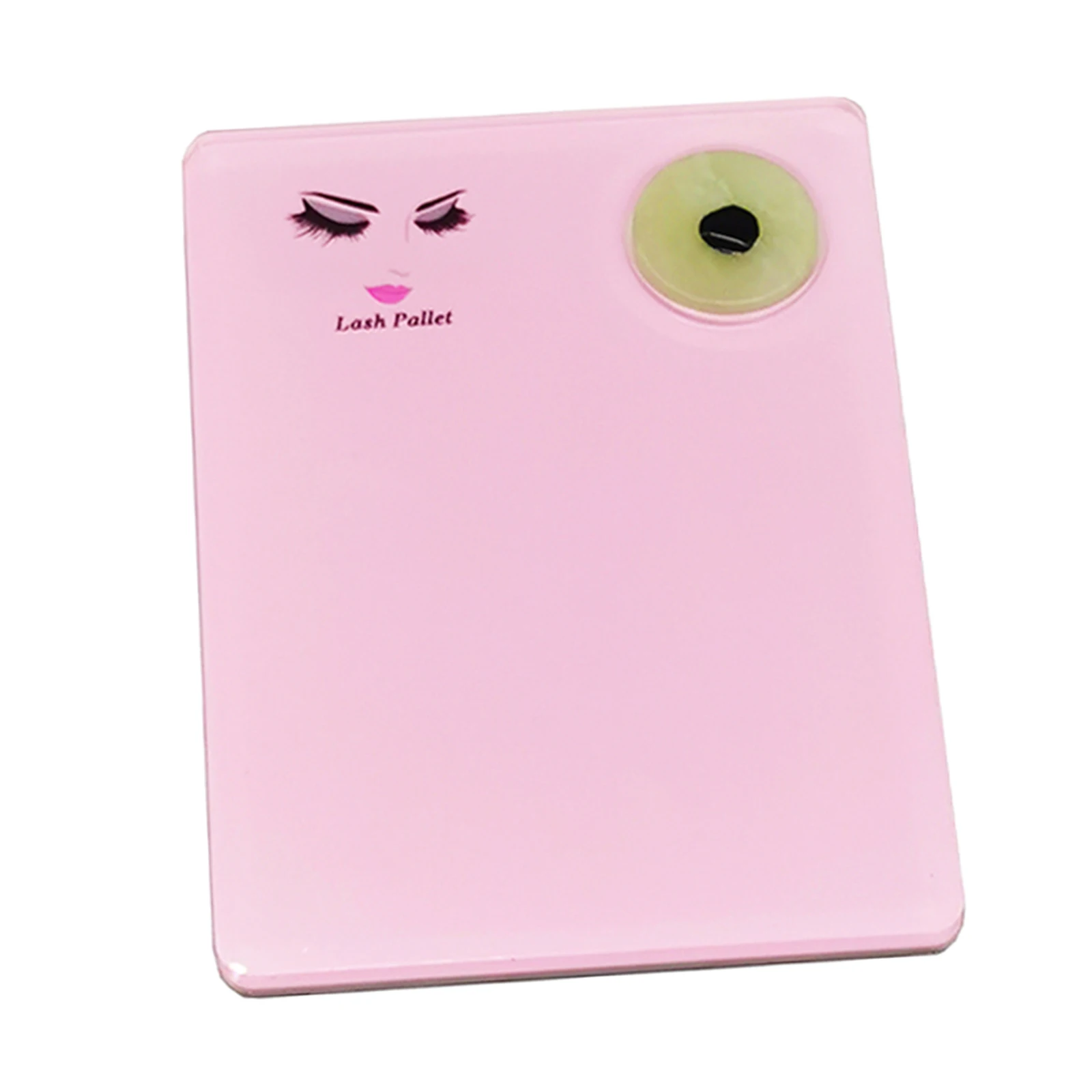 

Розовый акриловый держатель для поддонов для наращивания ресниц Pad Lash Tray Tool + Нефритовый камень