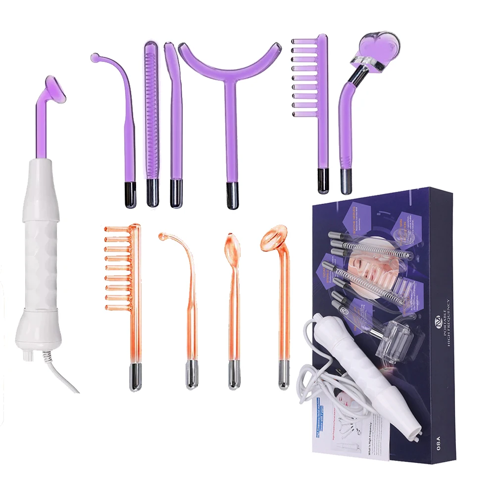 

Betime High Frequency Facial Machine Spot Acne Remove Face Body Skin Electrode Anti-inflammatory Sterilization 7in1 Glass Tubes