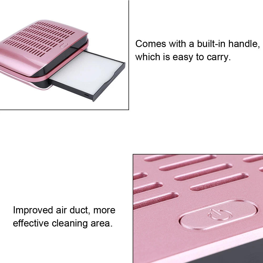 68 Вт ногтей пылесборник вентилятор пылесос машинка для маникюра с фильтром