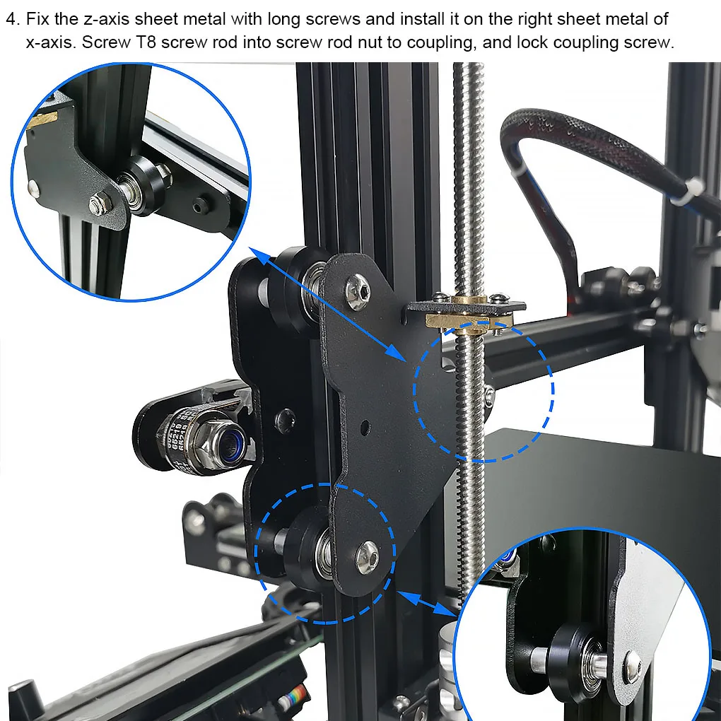 

Dual Z Axis Lead Screw Upgrade Kit for Ender 3 3S 3D Printer Ender 3 Upgrade 3d Printer Parts 3D Printer Replacement New