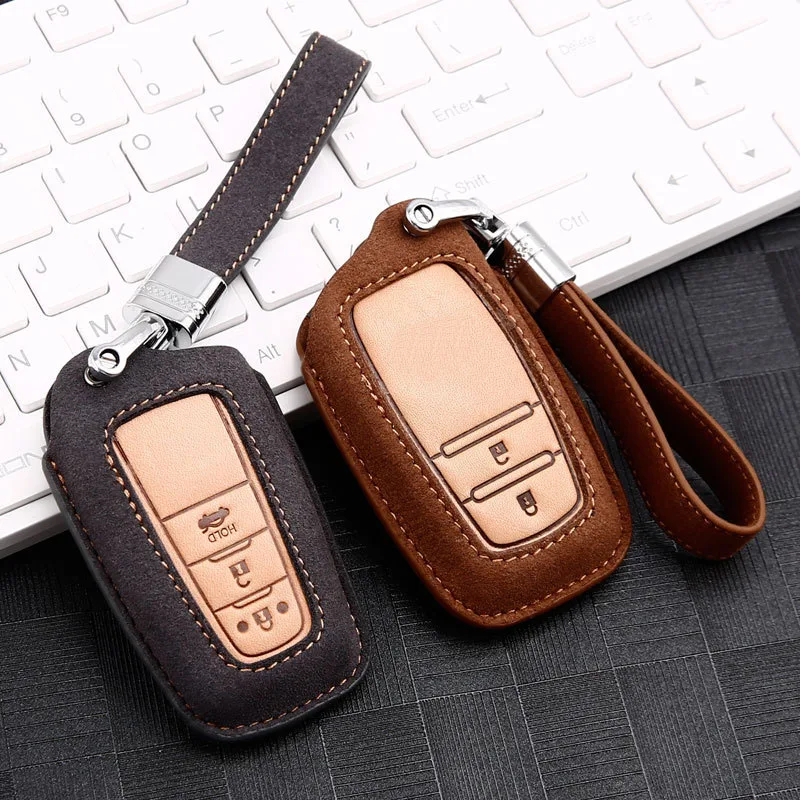 Кожаный Автомобильный Брелок с смарт ключ крышка чехол для Защитные чехлы