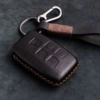 1 pcs genuine leather car key cover key case for land rover range rover sport evoque freelander2 for jaguar xf xj xjl xe c x16