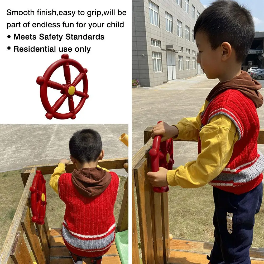 

30cm Pirate Ship Wheel Plastic Steering Wheel Children's Game Small Steering Wheel Help Stir Your Child's Imagination
