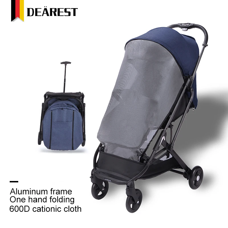 

Dearest 2020 baby stroller can sit and recline sunscreen awning lightweight folding hanging stroller