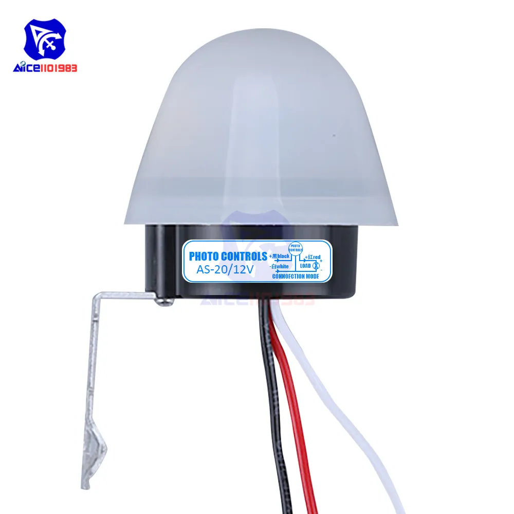 Diymore AS 20 DC 12V/AC 110V/AC 220V Регулируемый переключатель управления светом Фотодатчик