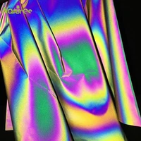 50cm140cm reflective fabric cloth material sewing bright retro reflective magic gradient color diy fabric