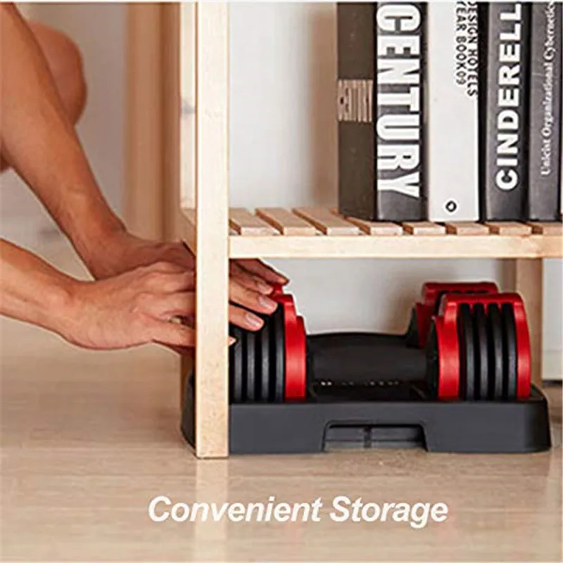 

Dumbbell set 18kg home fast automatic high quality dumbbell fast adjustable dumbbell fitness equipment with weight plate