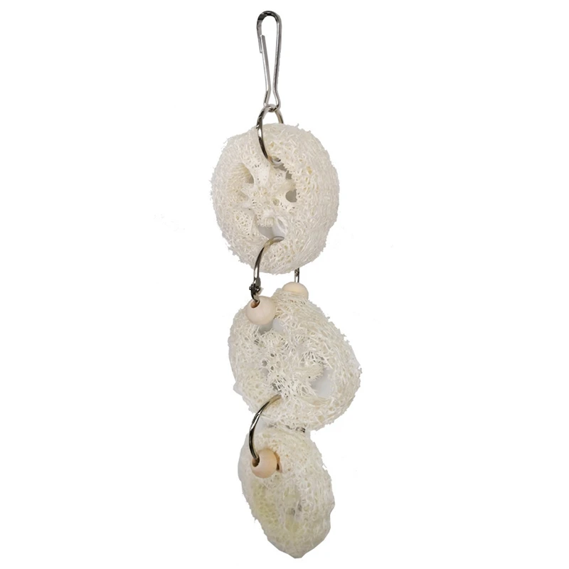 

8 Pcs Bird Toy: 1 Pcs Plastic Egg Ring Bell Ball & 7 Pcs Bird Parrot Swing Chewing Toys-Hanging Bell Bird Cage Toys