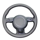 Чехол Yuji-Hong на руль автомобиля для Audi A1 8X A3 8V A4 B8 A5 8T A6 C7 A7 G8 A8 D4 Q3 из натуральнойискусственной кожи алькантары