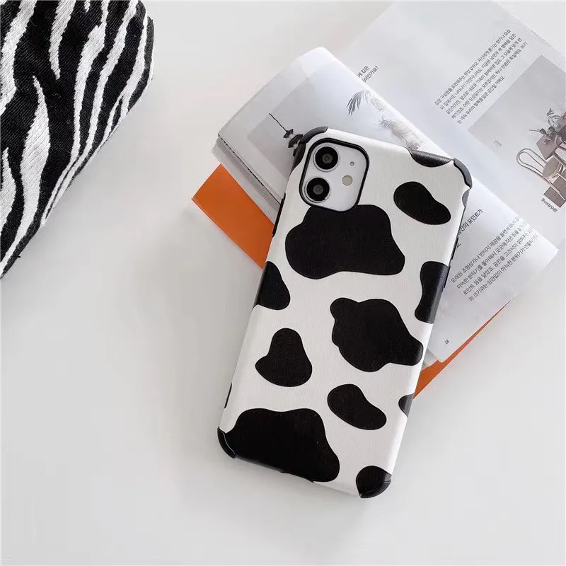 

Phone Case for iPhone 12 11 Pro Max 12 Mini X Xr Xs Max Se 2020 8 7 Plus Fashion Hot Ins Cow Pattern Zebra Pattern Phone Cover