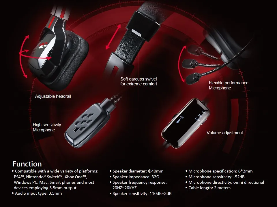 2021 Проводная гарнитура для игрового ПК 3 5 мм PS4 с объемным звуком и HD микрофоном