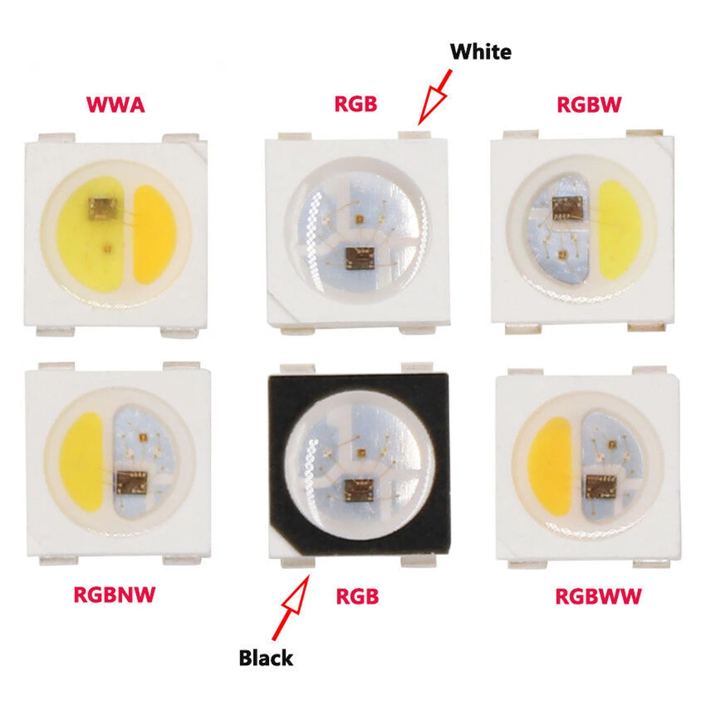 4pin WS2812B светодиодный чип RGB SK6812 RGB/RGBW/гПа 5050 SMD индивидуально адресуемых цифровой