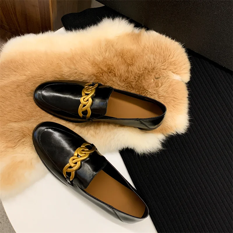 Мокасины женские из воловьей кожи дизайнерские туфли на плоской подошве с