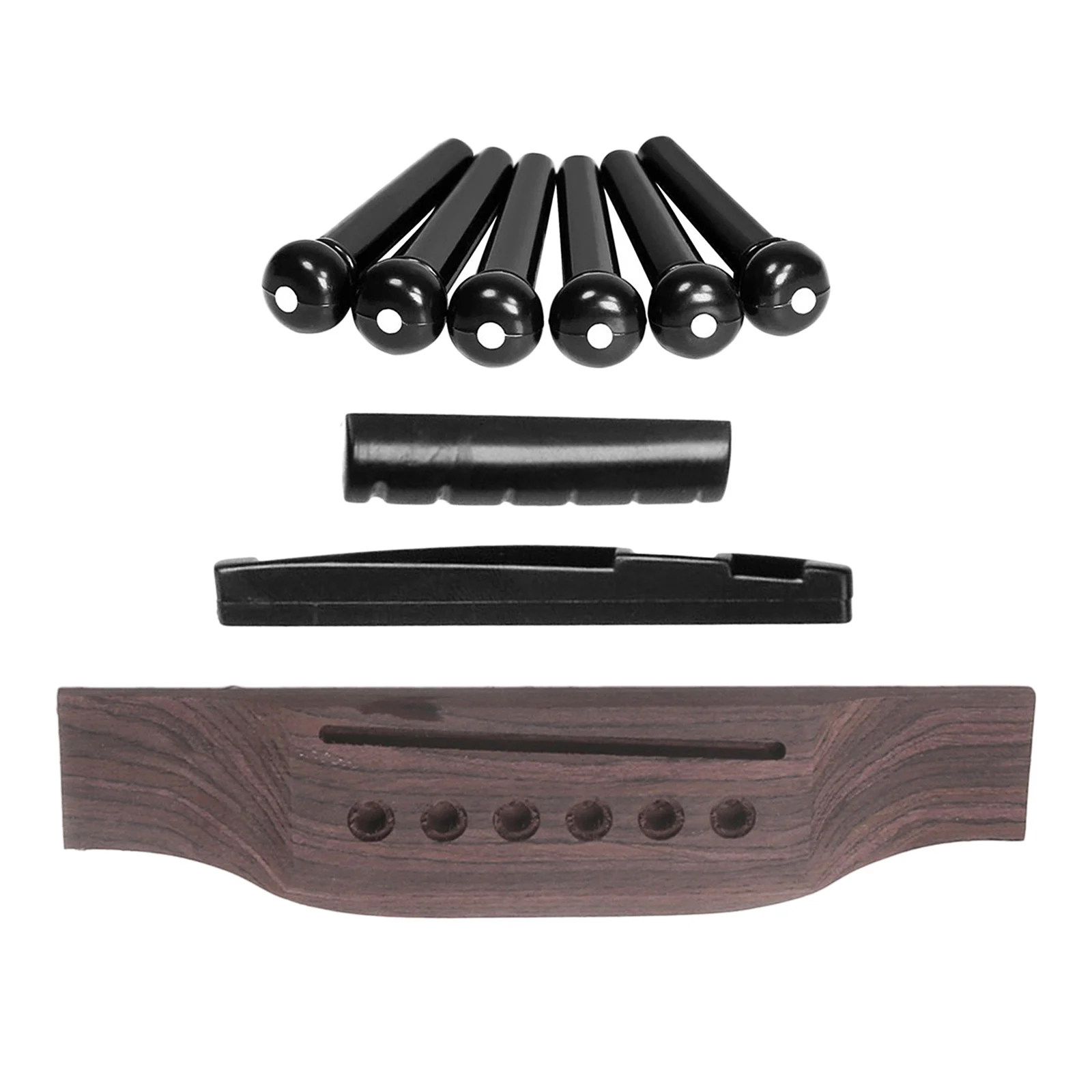 

Универсальный 6-струнная Акустическая гитара для порожка колышки шлицевая Гайка Седло Комплект