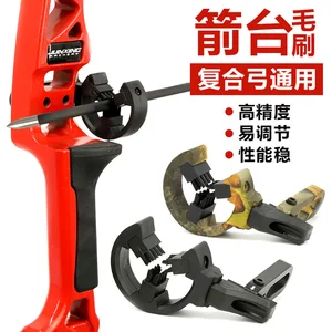 Подставка для стрелы камуфляжногочерного цвета для блочного Лука, кисть для стрельбы из лука, подставка для стрелы с 3 щетками для охоты на открытом воздухе