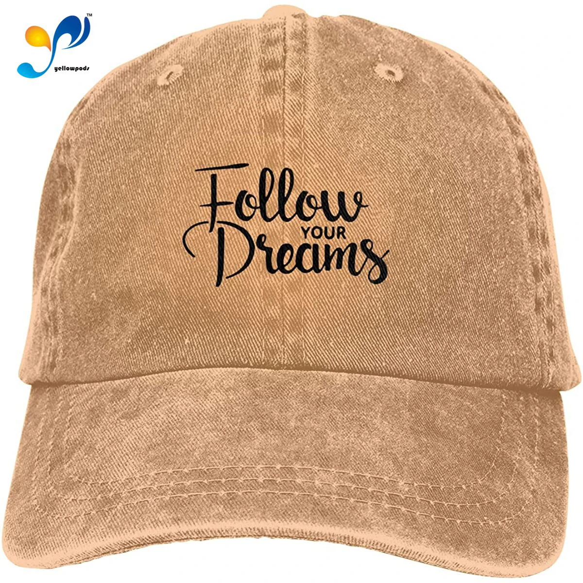 Надписью Follow Your Dreams унисекс Мягкая Кепка с якорем модная шапка в винтажном стиле